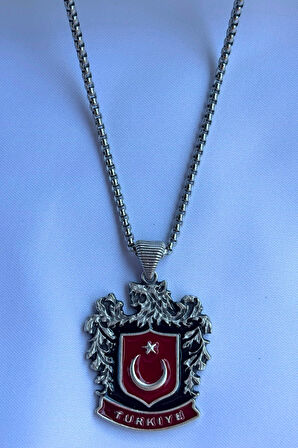 Türkiye El İşçiliği Paslanmaz Çelik Zincir Erkek Kolye