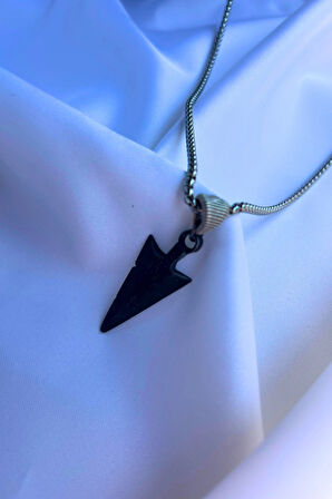 Mızrak El İşçiliği Paslanmaz Çelik Zincir Erkek Kolye