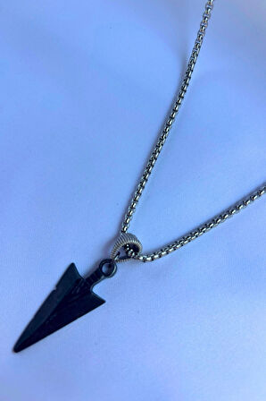 Mızrak El İşçiliği Paslanmaz Çelik Zincir Erkek Kolye