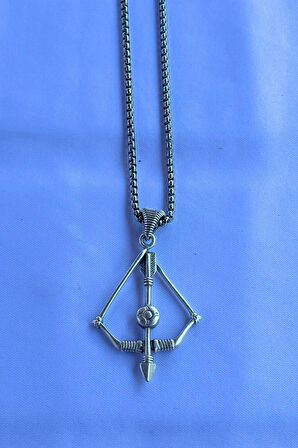 Okçu El İşçiliği Paslanmaz Çelik Zincir Erkek Kolye