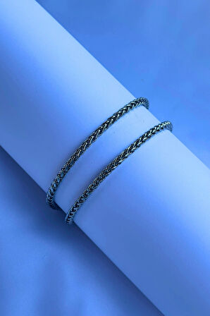 El İşçiliği Paslanmaz Çelik Zincir Erkek Kolye