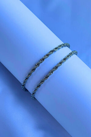 El İşçiliği Paslanmaz Çelik Zincir Erkek Kolye