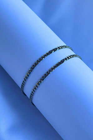 El İşçiliği Paslanmaz Çelik Zincir Erkek Kolye