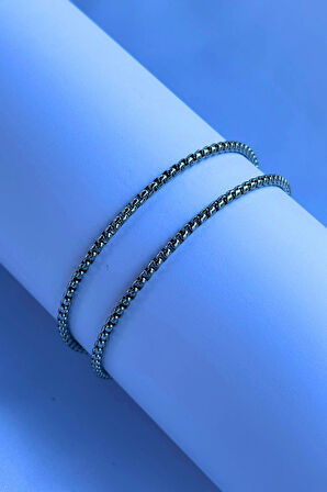 El İşçiliği Paslanmaz Çelik Zincir Erkek Kolye