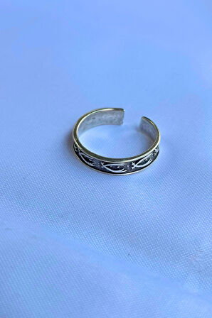 Kılıç Özel Tasarım Maskülen Ayarlanabilir Erkek Yüzük