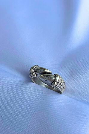 2 Tırnaklı Pençe Özel Tasarım Maskülen Ayarlanabilir Erkek Yüzük