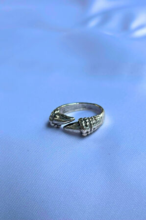 2 Tırnaklı Pençe Özel Tasarım Maskülen Ayarlanabilir Erkek Yüzük