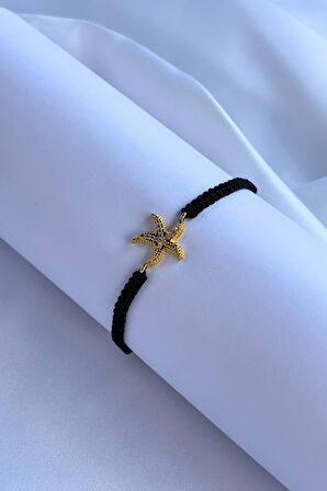 Deniz Yıldızı El Yapımı Ayarlanabilir Tasarım Kadın Bileklik