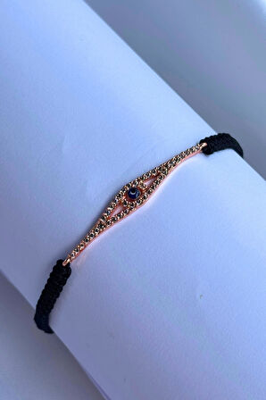 Baklava Desen Nazar Boncuğu El Yapımı Ayarlanabilir Tasarım Kadın Bileklik