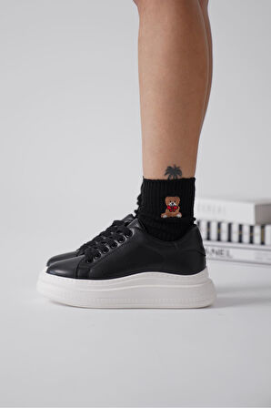 Bella Premium Siyah Kadın Spor Ayakkabı