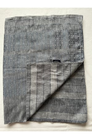 Aqua Kare Desenli Şal