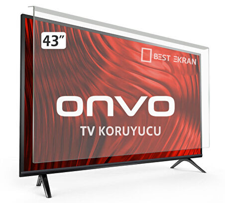 Onvo 43" inç 108 Ekran Tv Ekran Koruyucu