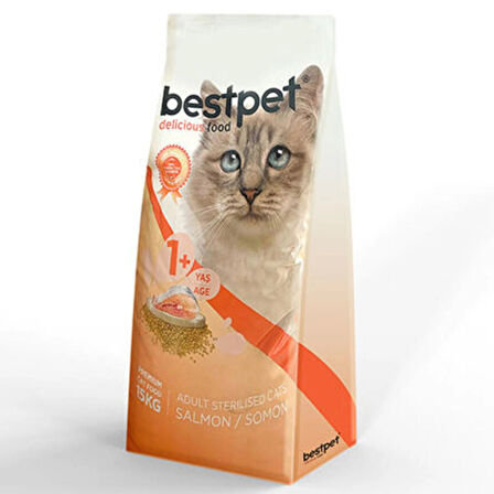 Bestpet Sterilised Somonlu Kısırlaştırılmış Kedi Maması 1 Kg