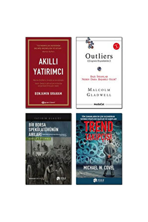 Bir Borsa Spekülatörünün Anıları + Trend Takipçisi + Akıllı Yatırımcı + Outliers ) (- 4 Kitap