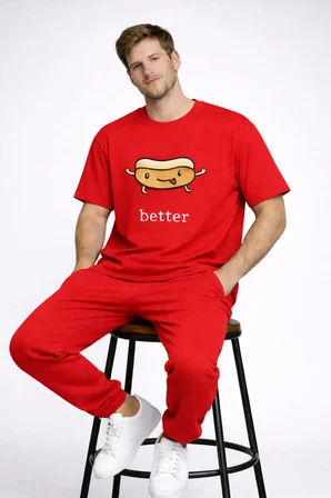Better Together Baskılı Sevgili Kombini Çift Tişört Oversize Unisex Çift Kombin