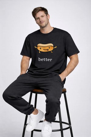 Better Together Baskılı Sevgili Kombini Çift Tişört Oversize Unisex Çift Kombin