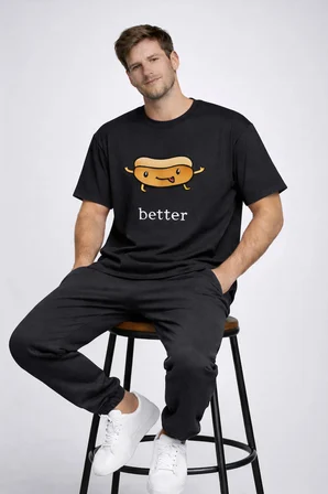 Better Together Baskılı Sevgili Kombini Çift Tişört Oversize Unisex Çift Kombin