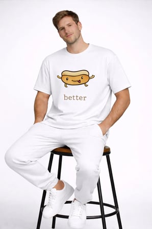 Better Together Baskılı Sevgili Kombini Çift Tişört Oversize Unisex Çift Kombin