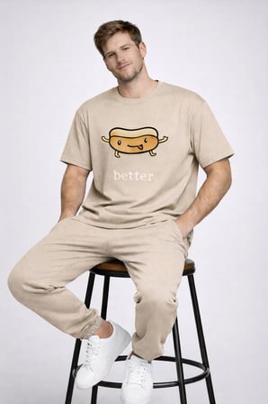 Better Together Baskılı Sevgili Kombini Çift Tişört Oversize Unisex Çift Kombin