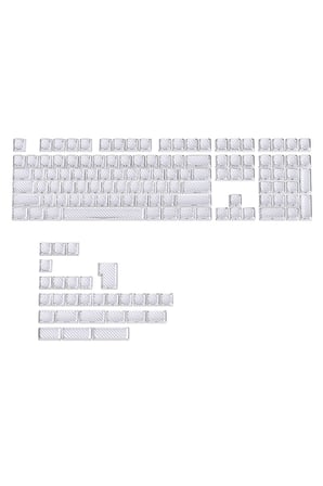 Contourline Keycaps 130 Adet Klavye Tuşu Tam Set Çatlak Işıklı Tuş Takımı