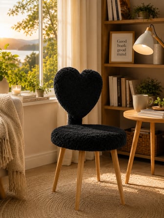 Yeni Sırtlı puf, makyaj masası pufu, peluş kumaş dekoratif puf, mini berjer, koltuk