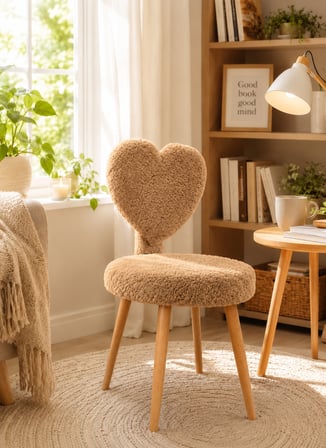 Yeni Sırtlı puf, makyaj masası pufu, peluş kumaş dekoratif puf, mini berjer, koltuk