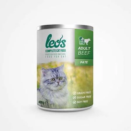 Sığır Etli Pate Yetişkin Kedi Konservesi 12 Adet 400 Gr