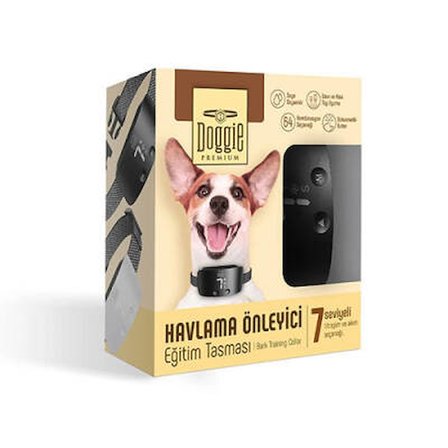 Premium Havlama Önleyici Köpek Eğitim Tasması Siyah