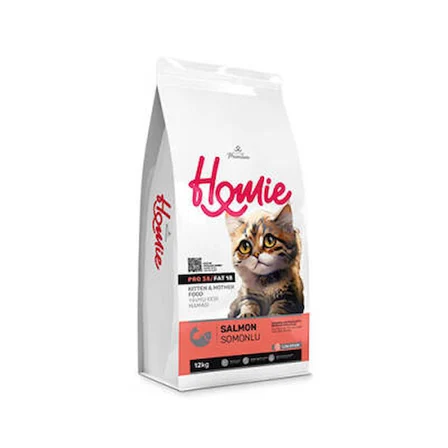 Mother & Baby Anne ve Bebek Kediler İçin Somonlu Kedi Maması 12 Kg