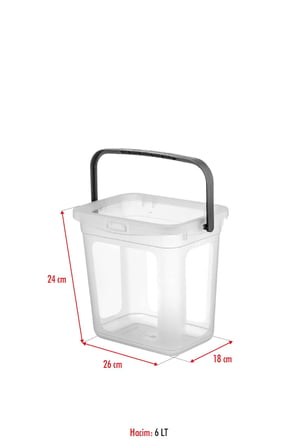 2’li Multibox Deterjanlık Kutusu & Banyo Düzenleyici & Saklama Kutusu 6 Lt Şeffaf