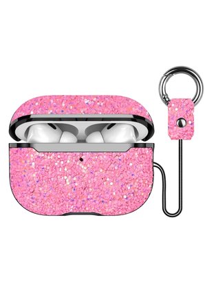 Airpods 2 (2.nesil) Bright Simli Airpods Kapak - Pembe