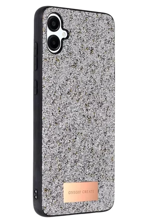 Galaxy A06 Bright Simli Kapak - Gümüş