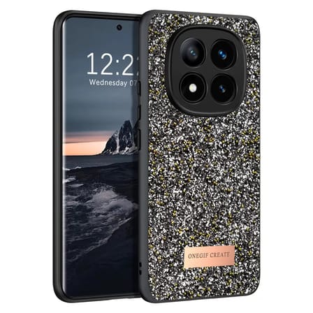 Note 14 Pro 4G Bright Simli Kapak - Gümüş