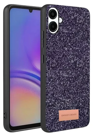 Galaxy A07 4G Bright Simli Kapak - Derin Mor