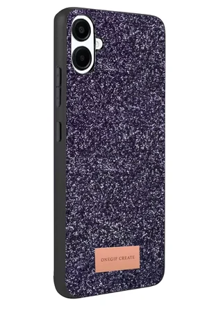 Galaxy A07 4G Bright Simli Kapak - Derin Mor