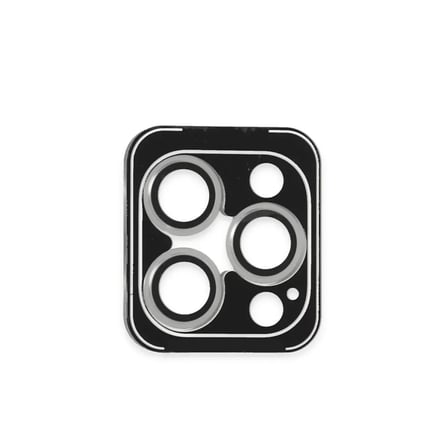 iPhone 16 Pro Max PVD Metal Kamera Lens - Gümüş