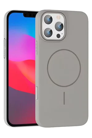iPhone 16 Pro Max Broş Magsafe Kapak - Titan Gri