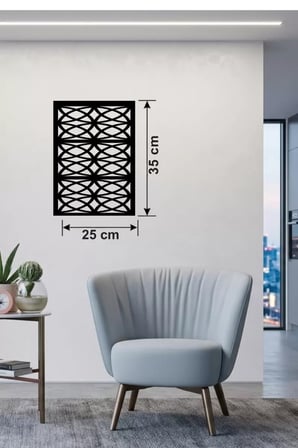 Selçuklu Yıldızı Temalı Ahşap Duvar Tablosu - 25x35 cm Lazer Kesim Dekoratif Pano