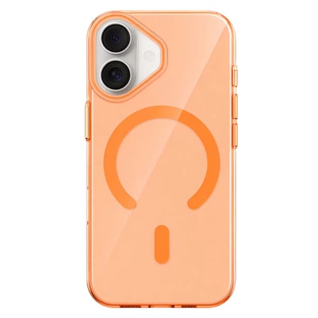 iPhone 16 PC Blank Magsafe Kapak - Turuncu