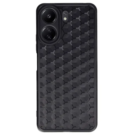 Redmi 13C Kılıf Petek Silikon Kapak - Siyah