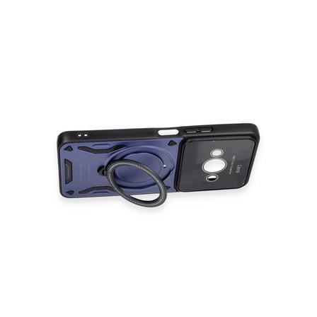 Poco C61 Kılıf Joy Lens Standlı Kapak - Siyah