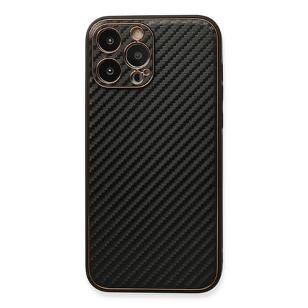iPhone 13 Pro Max Kılıf Coco Karbon Silikon - Siyah