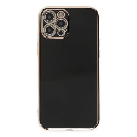 iPhone 12 Pro Max Kılıf Volet Silikon - Siyah