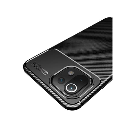 Mİ 11 Lite Kılıf Auto Focus Karbon Kapak - Siyah