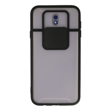 Galaxy J7 Pro / J730 Kılıf Palm Buzlu Kamera Sürgülü Silikon - Siyah