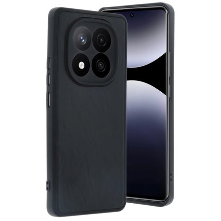 Redmi Note 14 Pro 4G Kılıf Aras Deri Kapak - Siyah