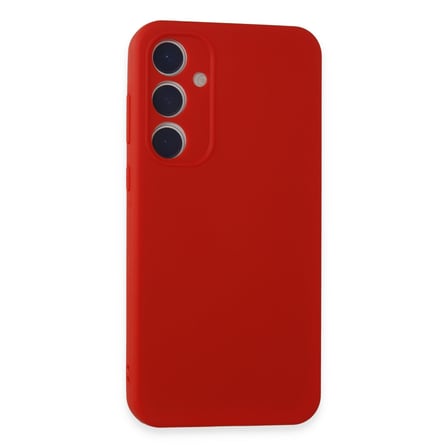 Galaxy A35 5G Kılıf First Silikon - Kırmızı