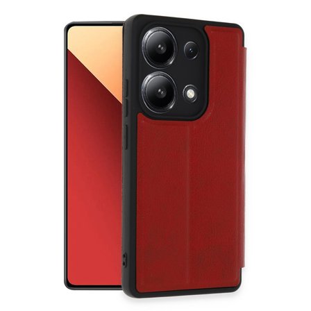 Redmi Note 13 4G Kılıf Flip Cover - Kırmızı