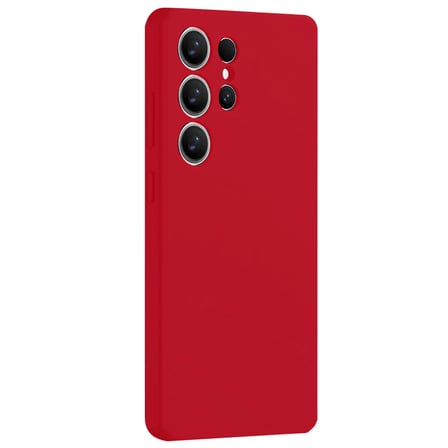 Galaxy S25 Ultra Kılıf Nano içi Kadife Silikon - Kırmızı