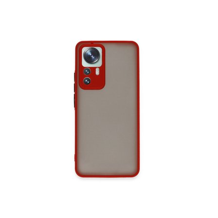 Mi 12T Pro Kılıf Montreal Silikon Kapak - Kırmızı